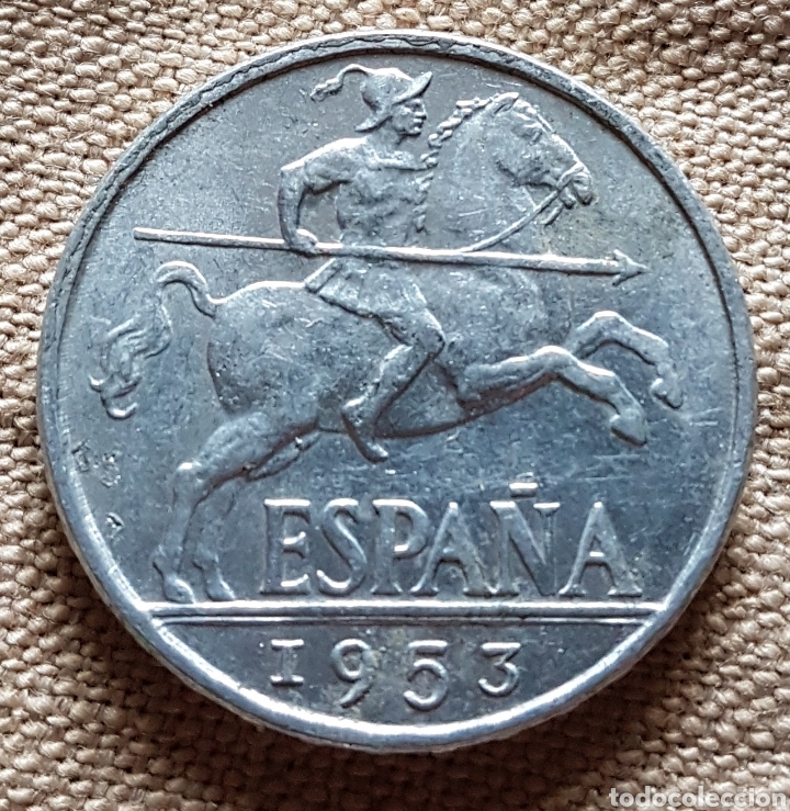 Monedas Franco: 10 centimos jinete 1953 EBC+ - Foto 1