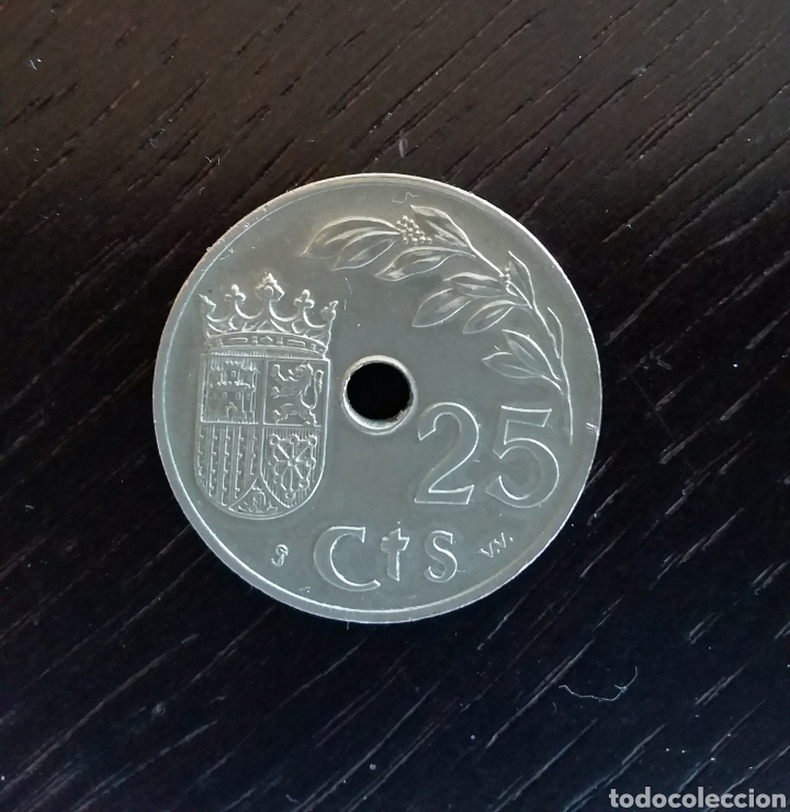 Monedas Franco: Moneda de 25 c&eacute;ntimos. 1937 - Foto 2