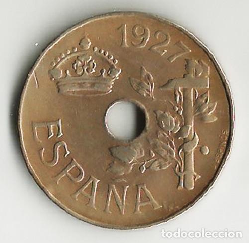 Monedas Franco: ESPA&Ntilde;A - 25 CENTIMOS -1927 - E.B.C - - Foto 1