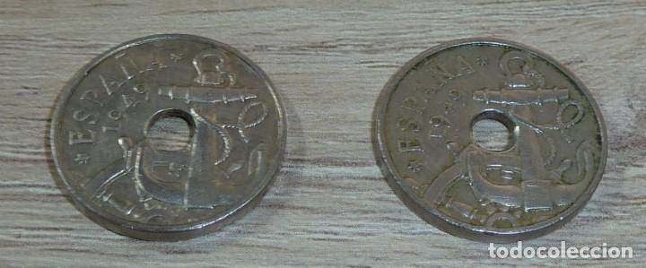 Monedas Franco: 2 MONEDAS ESPA&Ntilde;A 50 CENTMOS 1949 - Foto 3