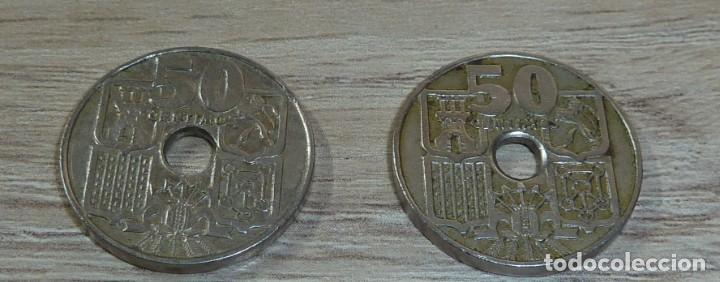 Monedas Franco: 2 MONEDAS ESPA&Ntilde;A 50 CENTMOS 1949 - Foto 4