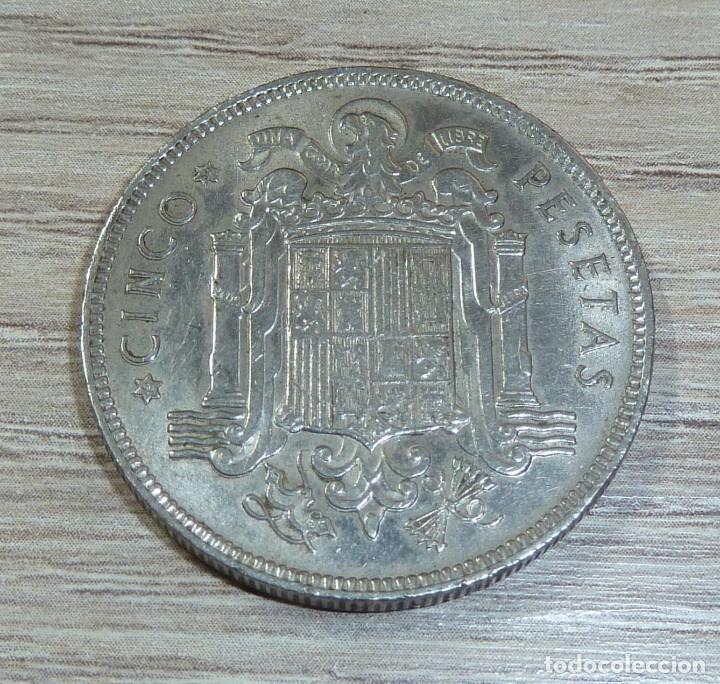 Monedas Franco: MONEDA ESPA&Ntilde;A 5 PESETAS 1949 - Foto 2