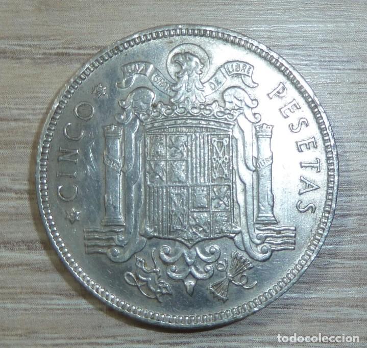 Monedas Franco: MONEDA ESPA&Ntilde;A 5 PESETAS 1949 - Foto 4