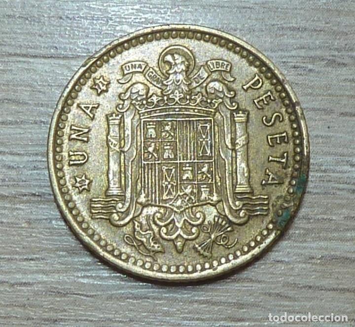 Monedas Franco: MONEDA ESPA&Ntilde;A 1 PESETA 1966 - Foto 2