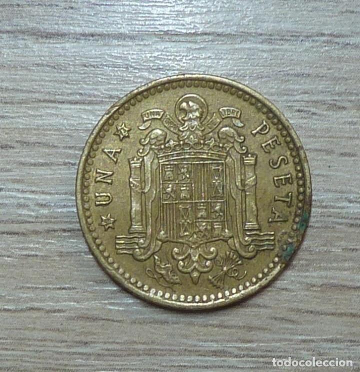 Monedas Franco: MONEDA ESPA&Ntilde;A 1 PESETA 1966 - Foto 4