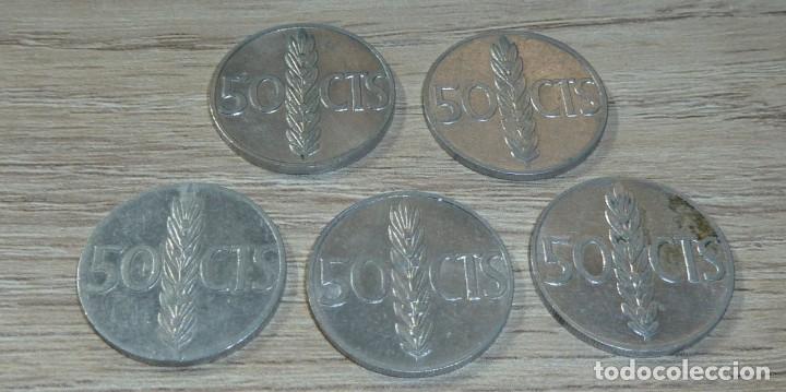 Monedas Franco: 5 MONEDAS ESPA&Ntilde;A 50 CENTIMOS 1966 - Foto 2