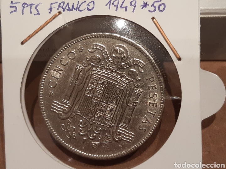 Monedas Franco: FRANCO, 5 PTS 1949 * 50 - Foto 1