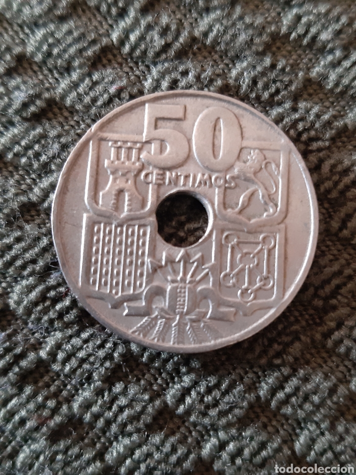 Monedas Franco: 50 C&Eacute;NTIMOS 1963 ESPA&Ntilde;A - Foto 2