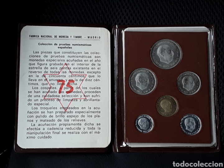 Monedas Franco: CARTERA PRUEBA NUMISM&Aacute;TICA FNMT 1975. PROOF - Foto 1