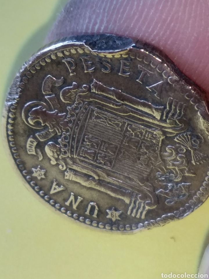 Monedas Franco: Peseta 1963*63 ERROR, Segmentada - Foto 3