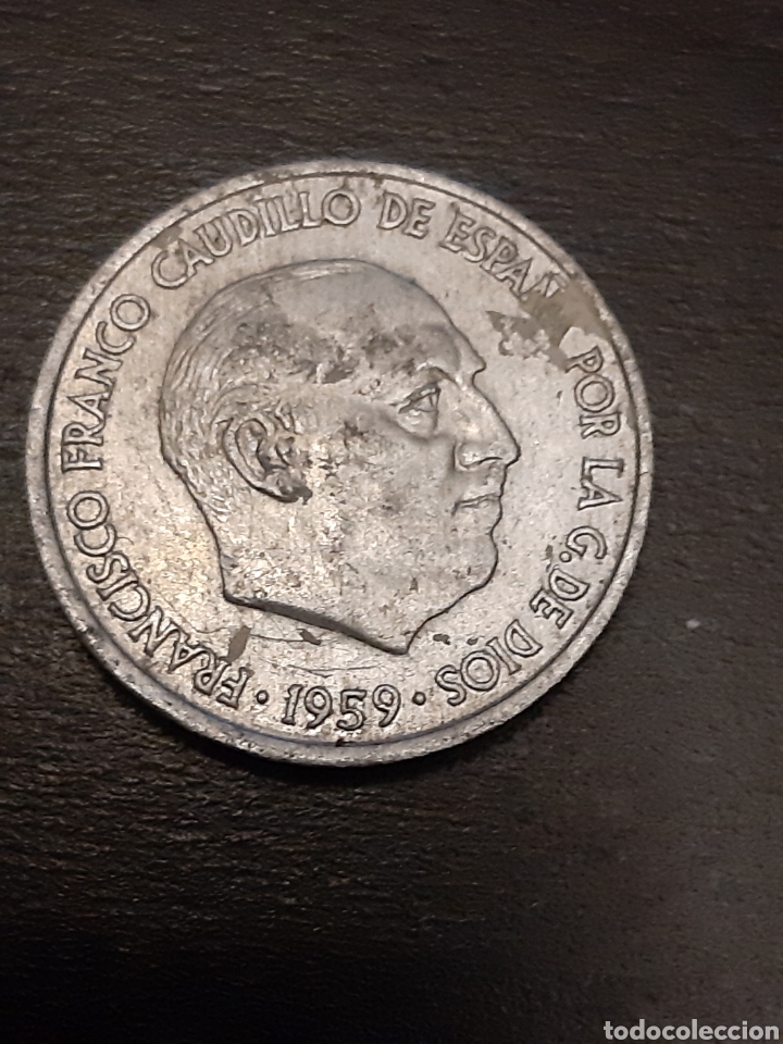 Monedas Franco: MONEDA 10 C&Eacute;NTIMOS ESPA&Ntilde;A 1959 - Foto 2