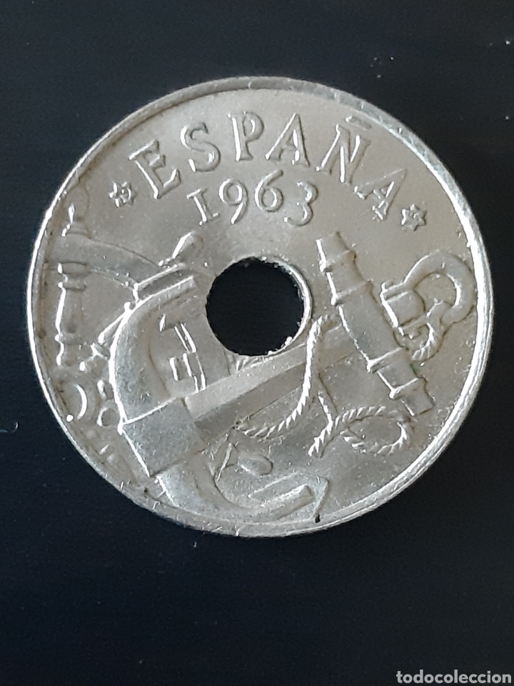 Monedas Franco: MONEDA 50 C&Eacute;NTIMOS ESPA&Ntilde;A 1963 - Foto 2
