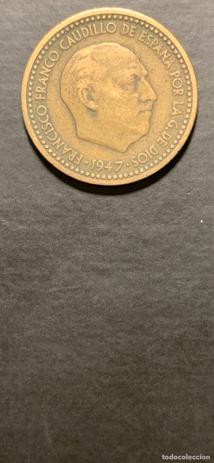 Franco Coins: 1 Peseta 1947 Estrella 52