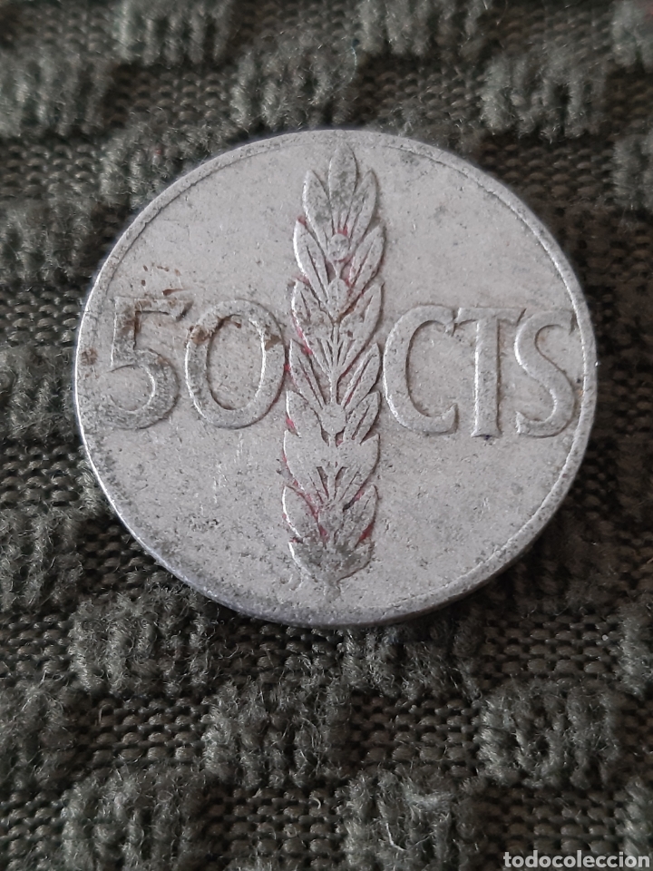Monedas Franco: 50 C&Eacute;NTIMOS ESPA&Ntilde;A 1966*67 MONEDA - Foto 2