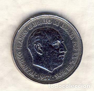 M&uuml;nzen unter Franco: 5 PESETAS FRANCO.- 1957*72.- BC.- (8)