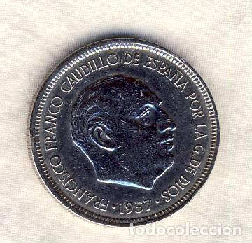 M&uuml;nzen unter Franco: 5 PESETAS FRANCO.- 1957*72.- BC.- (9)
