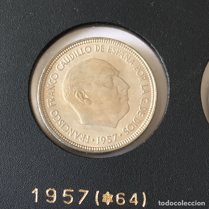 Moedas Franco: 5 pesetas 1957 (64) SC