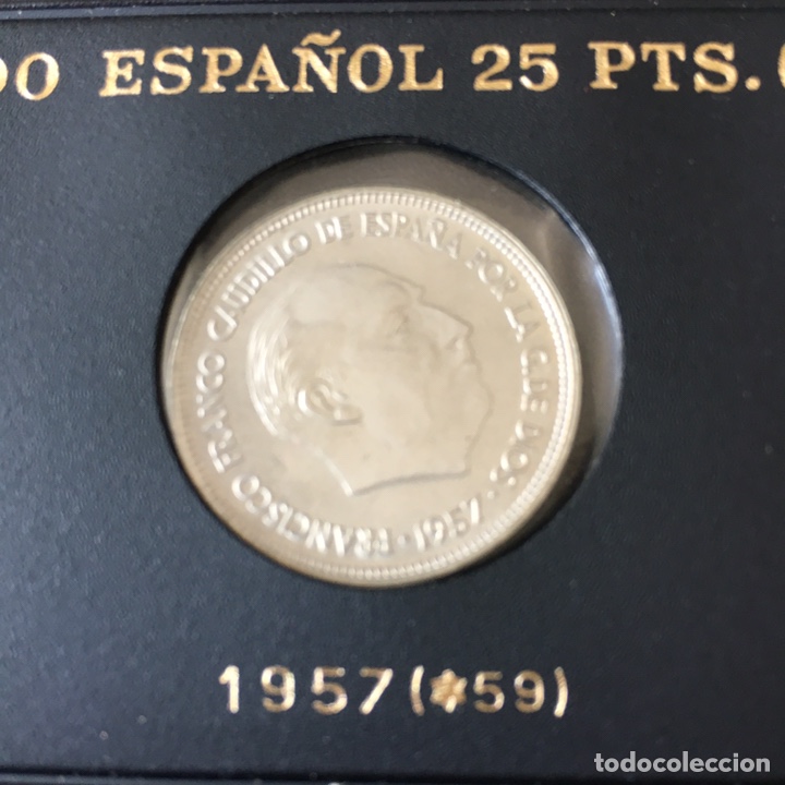 Moedas Franco: 25 pesetas 1957 (59) SC