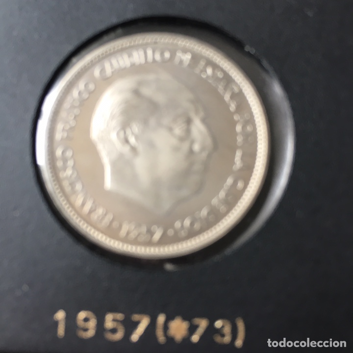 Moedas Franco: 25 peseta 1957(73) SC