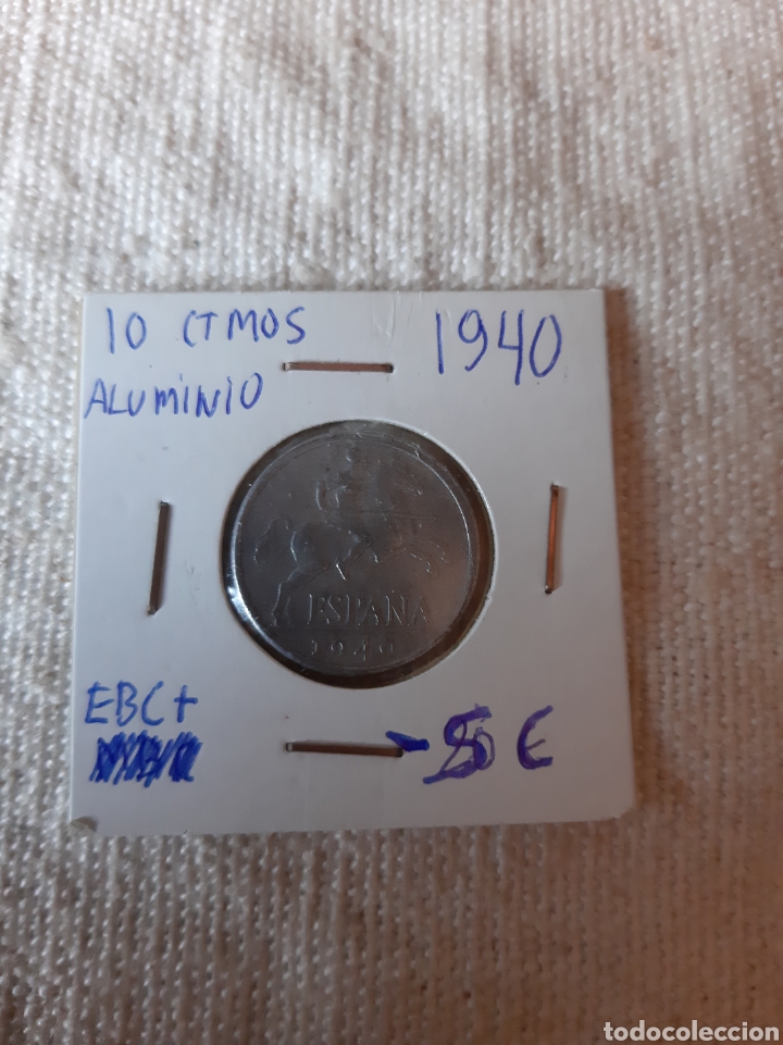 Monedas Franco: 1949 ESPA&Ntilde;A 10 C&Eacute;NTIMOS ALUMINIO EBC PLUS ULTRA - Foto 1