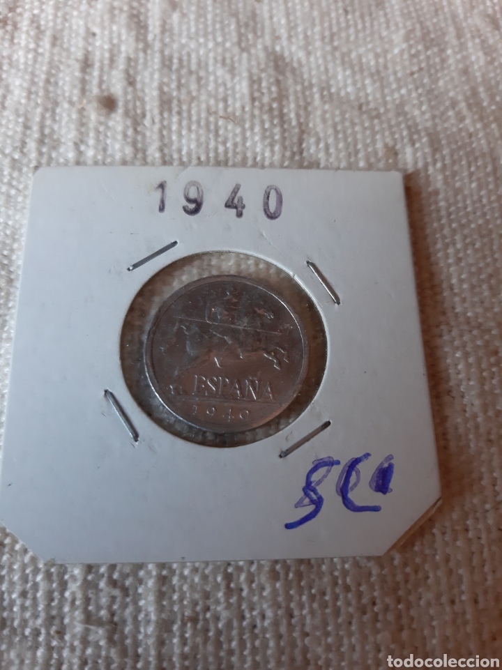 Monedas Franco: 1940 S&Iacute;N CIRCULAR 5 C&Eacute;NTIMOS ALUMINIO CABALLITO PLUS ULTRA - Foto 1
