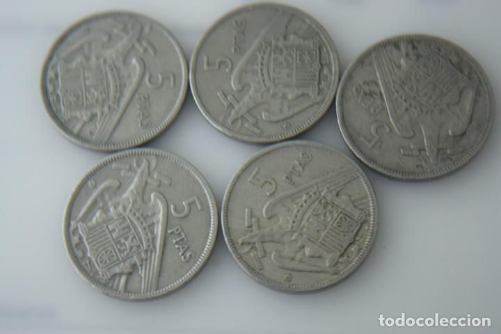 M&uuml;nzen unter Franco: 5 MONEDAs 5 PESETAS 1957 *61 SEGUN FOTO
