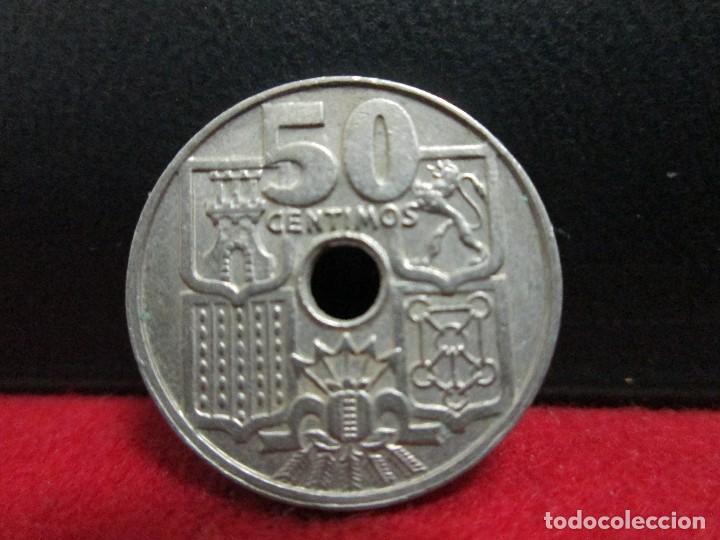 Monedas Franco: 50 centimos 1963 estrellas 19 65 - Foto 2