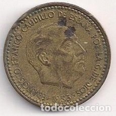 Monedas Franco: ESPAÑA - ESTADO ESPAÑOL - 1 PESETA 1953 *62