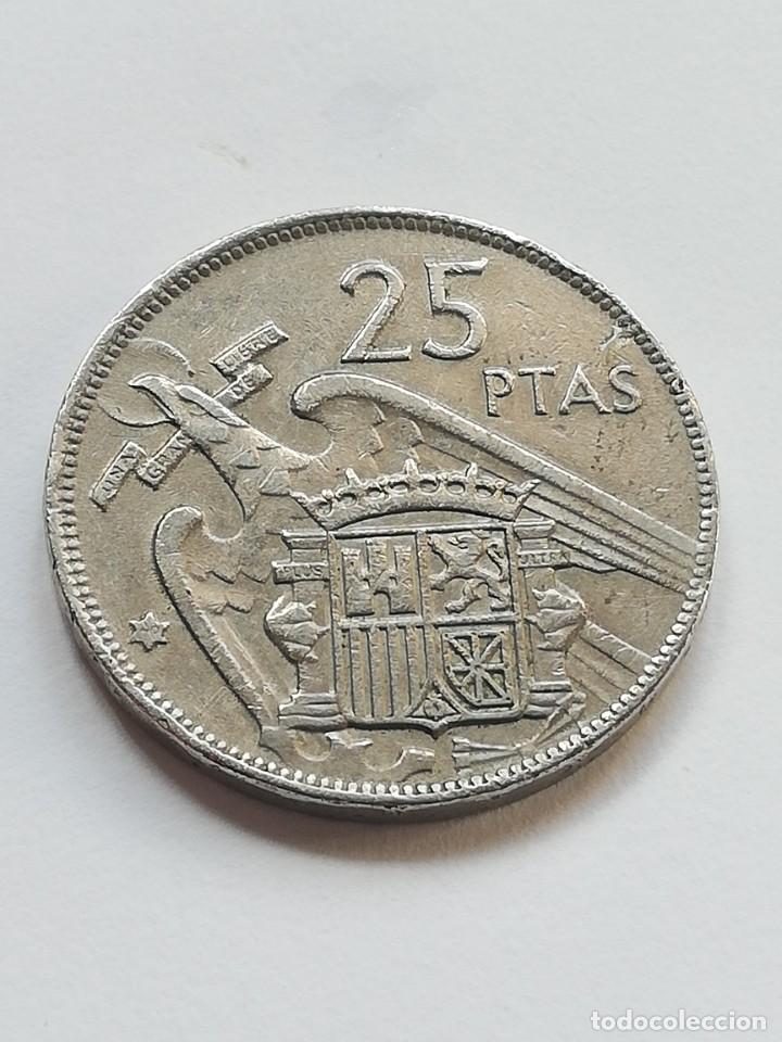 Monedas Franco: 25 pesetas 1957 - Foto 2