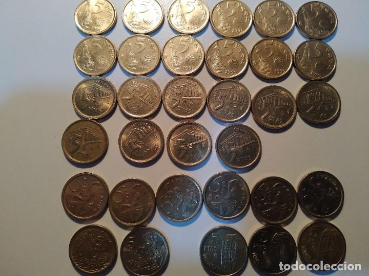 Monedas Franco: lote monedas 5 ptas. de comunidades - Foto 1