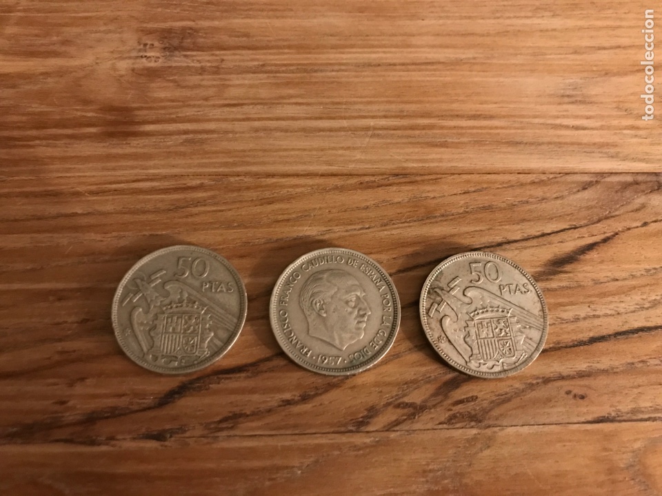 Monedas Franco: 50 pesetas de 1957-58