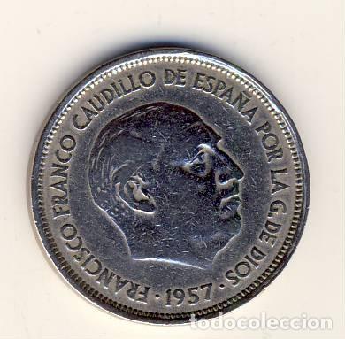 Monedas Franco: 25 PESETAS.- FRANCO.- 1957*58.- (3)