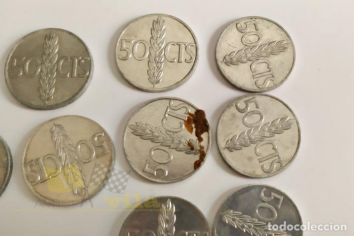 Monedas Franco: 13 Monedas de 50 C&eacute;ntimos - Estado Espa&ntilde;ol - Foto 2