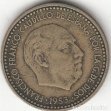 Monedas Franco: FRANCO: 1 PESETA 1953 ESTRELLAS 19 - 63. Lote 207835243