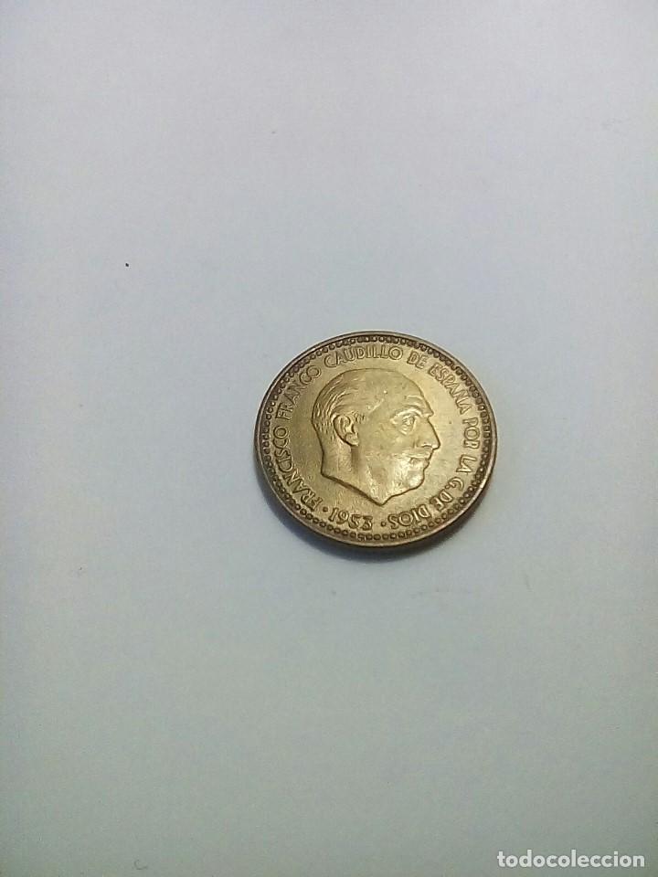 Franco Coins: ESTADO ESPA&Ntilde;OL 1 PESETA A&Ntilde;O 1953*19*60 S/C DE CARTUCHO PATINA ORIGINAL