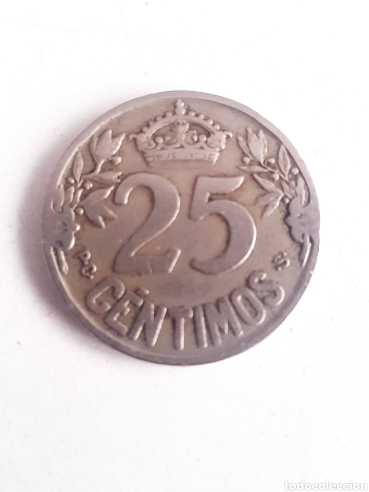 Monedas Franco: ESPA&Ntilde;A 1925 25 CENTIMOS - Foto 2