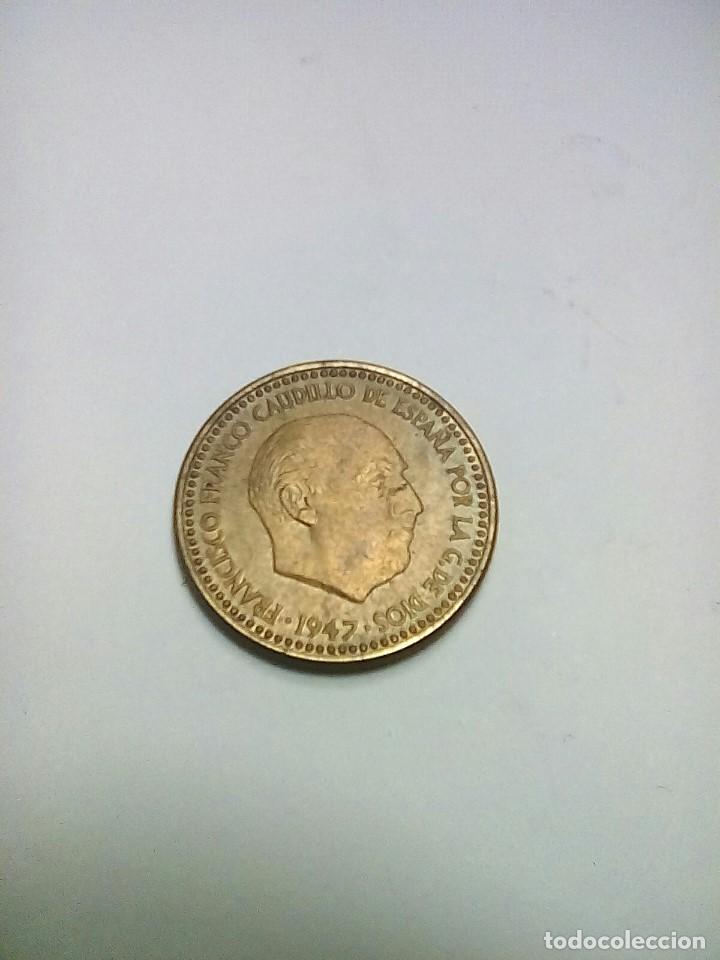 Monnaies Franco: ESTADO ESPA&Ntilde;OL 1 PESETA A&Ntilde;O 1947*19*49 S/C PATINA ORIGINAL