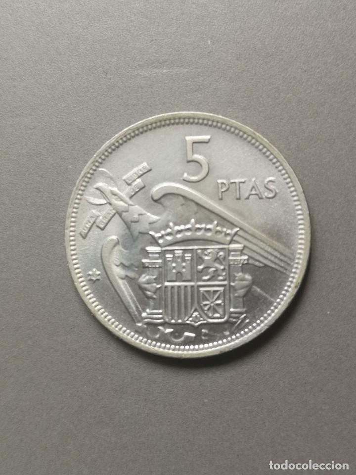 Monedas Franco: MONEDA DE 5 PESETAS 1957 SC **68** - Foto 2