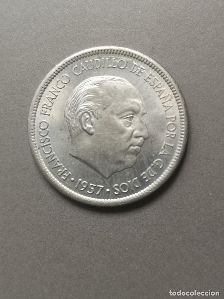 Monedas Franco: MONEDA DE 5 PESETAS 1957 SC **68** - Foto 1