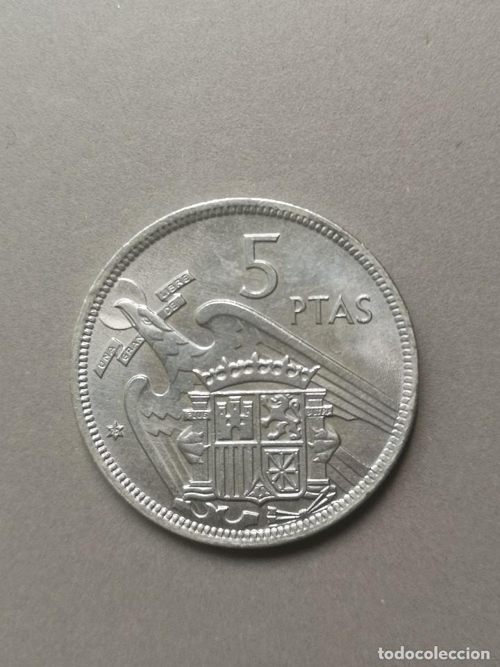 Monedas Franco: MONEDA DE 5 PESETAS 1957 SC **70** - Foto 2