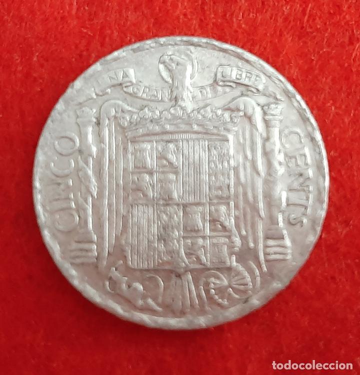 Monedas Franco: MONEDA DE 5 CENTIMOS 1953 ALUMINIO EBC ORIGINAL EEJ - Foto 2
