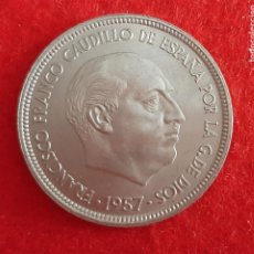 Monedas Franco: MONEDA 50 PESETAS FRANCO 1957 ESTRELLAS VISIBLES 19 71 FDC SC ORIGINAL EEJ. Lote 209714027