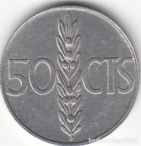 Monedas Franco: FRANCO: 50 CENTIMOS 1966 - ESTRELLAS 19 - 67 - Foto 2