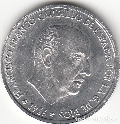 Monedas Franco: FRANCO: 50 CENTIMOS 1966 - ESTRELLAS 19 - 69 - Foto 1