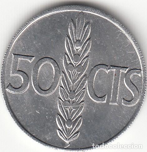 Monedas Franco: FRANCO: 50 CENTIMOS 1966 - ESTRELLAS 19 - 69 - Foto 2