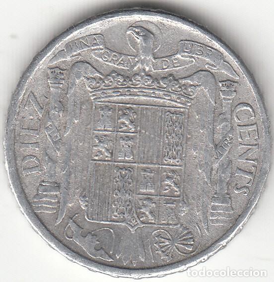 Monedas Franco: FRANCO: 10 CENTIMOS 1945 - Foto 2
