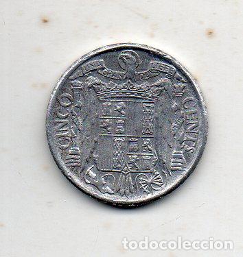 Monedas Franco: Franco. 5 C&eacute;ntimos. A&ntilde;o 1940. Sin Circular. - Foto 2