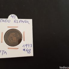 Monedas Franco: MONEDA 1 PESETA 1947 ESTRELLA 48 ESTADO ESPAÑOL ESPAÑA
