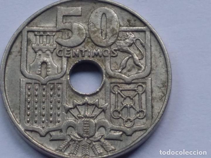 Monedas Franco: 50 centimos 1949 *64 - Foto 2