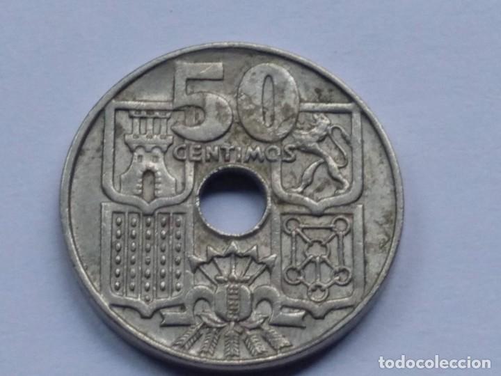 Monedas Franco: 50 centimos 1949 *64 - Foto 3